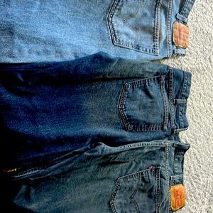 Three Levi jeans bundle